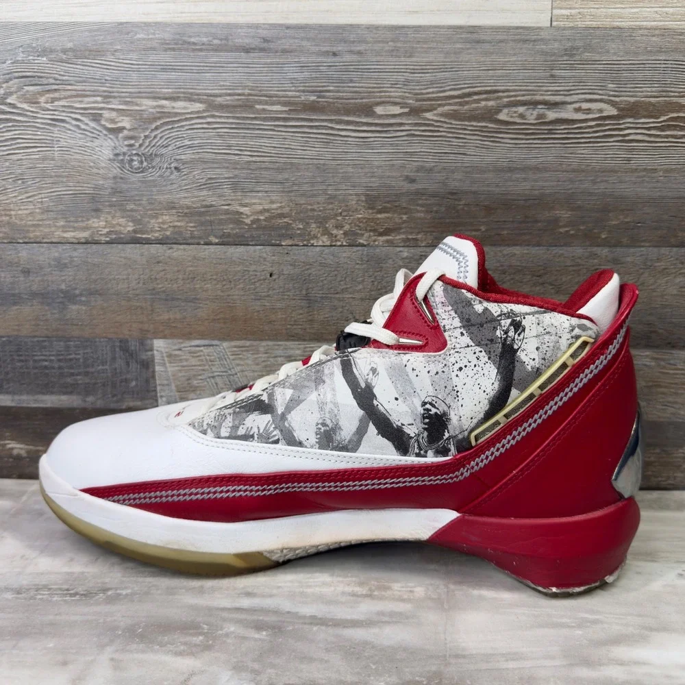 Air Jordan 22 XX2 OG Omega Mens Size 11 Basketball Sneakers 315299-162 White Red